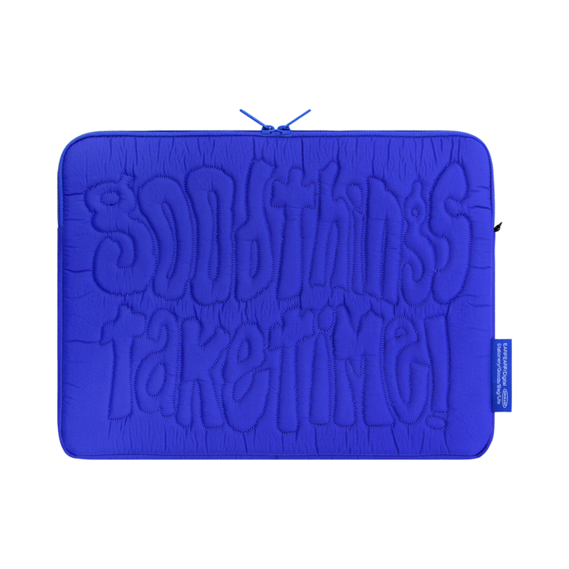 어프어프 굿 띵스 테이크 타임 노트북파우치 블루(earpearp Good Things Take Time Notebook Pouch Blue)