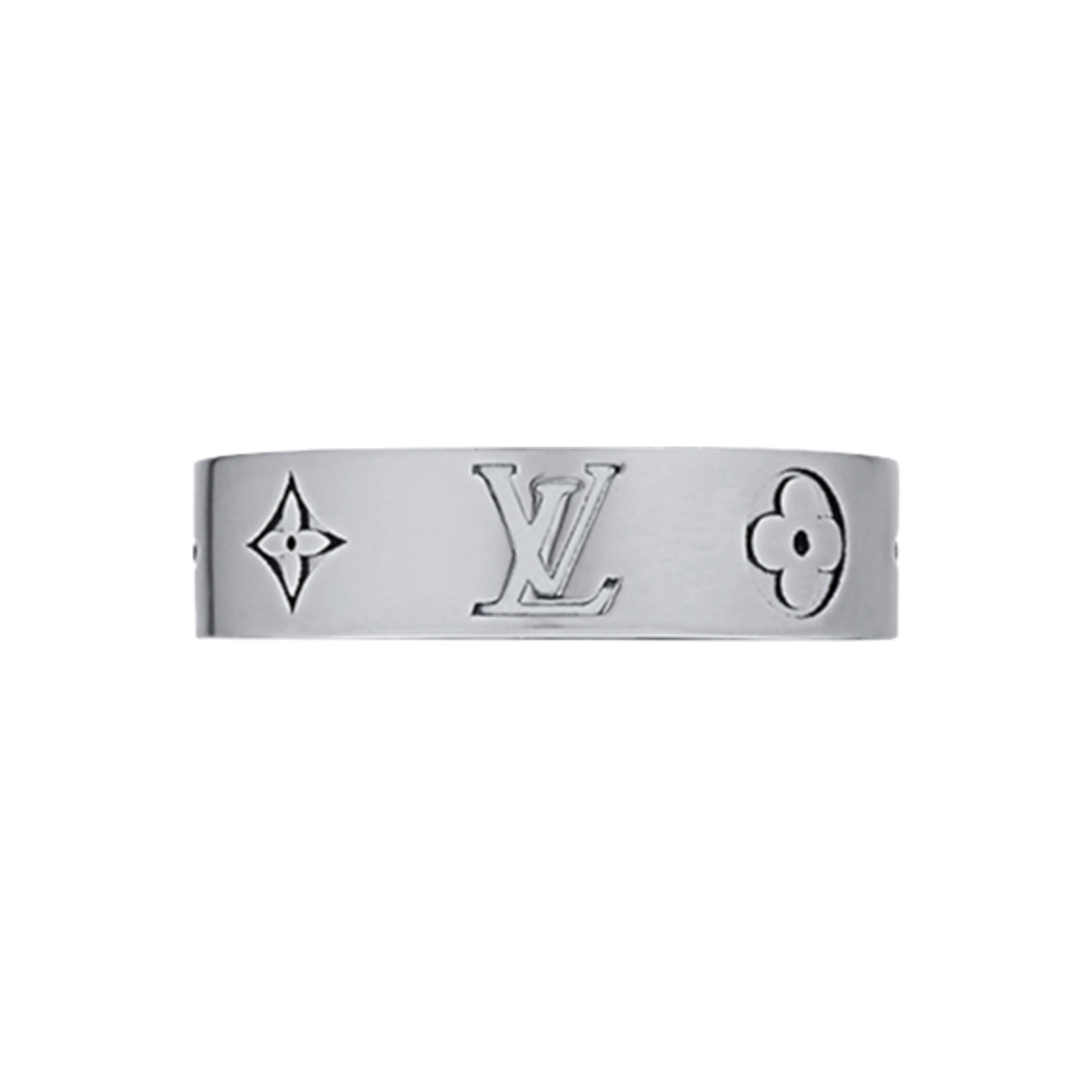 루이비통 LV 모자이크 씬 링 팔라듐(Louis Vuitton LV Mosaic Thin Ring Palladium) - 1