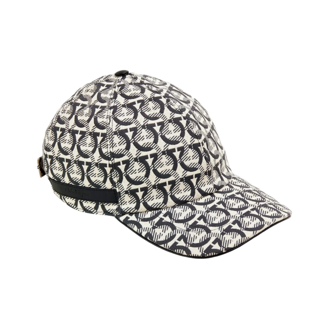 페라가모 간치니 베이스볼 캡 베이지 블랙(Ferragamo Gancini Baseball Cap Beige Black) - 3