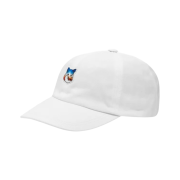 Maison Kitsune Gradient Fox Head Patch 6P Cap White