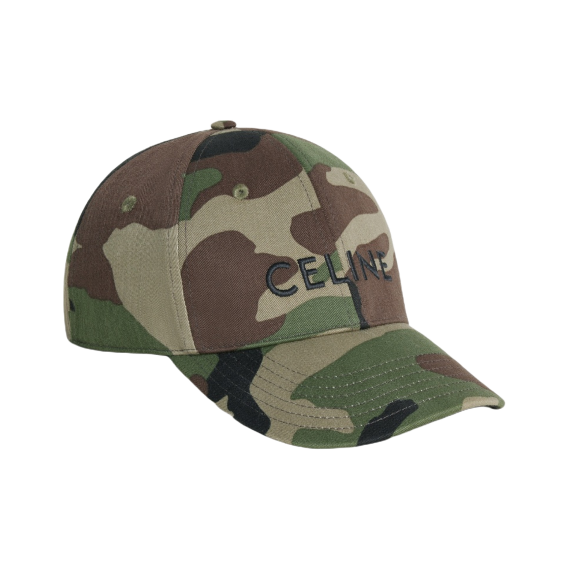 셀린느 코튼 베이스볼 캡 카키 밀리테어(Celine Baseball Cap in Cotton Kaki Militaire) - 2