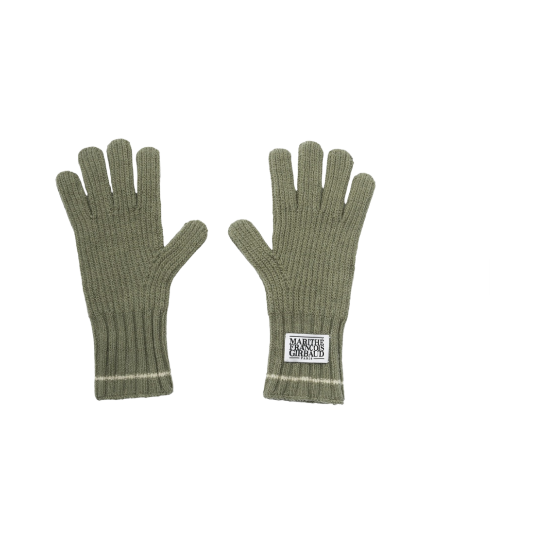 - Marithe Francois Girbaud Classic Logo Label Line Point Glove Khaki