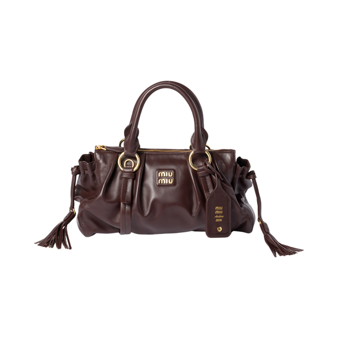 미우 미우 조이 나파 레더 백 브라운(Miu Miu Joie Nappa Leather Bag Brown) - 1