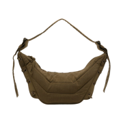 Lemaire Medium Soft Game Bag Nylon Canvas Dark Tobacco