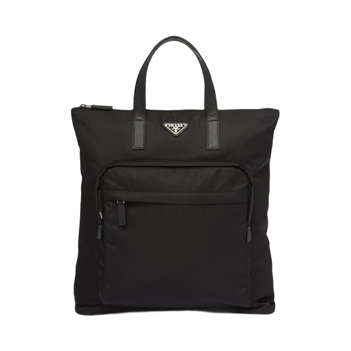 프라다 리나일론 사피아노 레더 토트백 블랙(Prada Re-Nylon Saffiano Leather Tote Bag Black) - 1