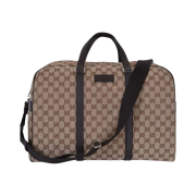 Gucci GG Supreme Canvas Boston Bag Beige Ebony