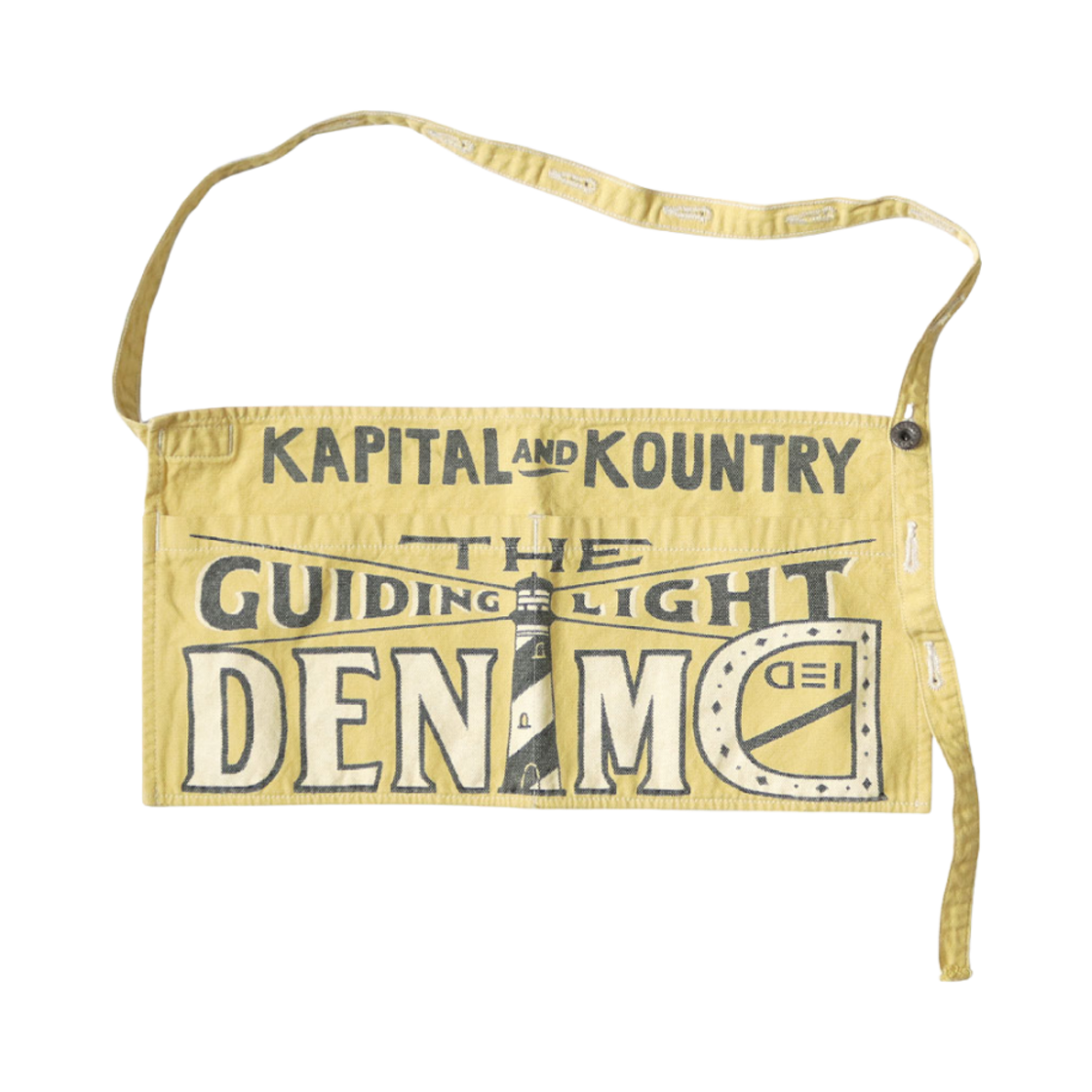 K2503XG503 Kapital Canvas Short Apron Guiding Light Light Yellow