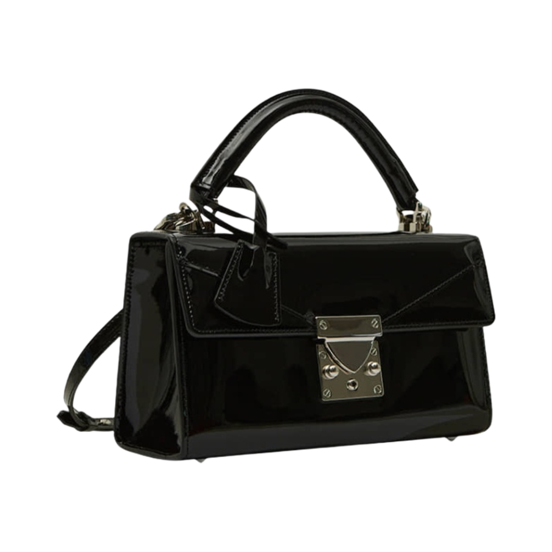 라플라 미니미 백 페이턴트 블랙(Lapla Minimi Bag Patent Black) - 2