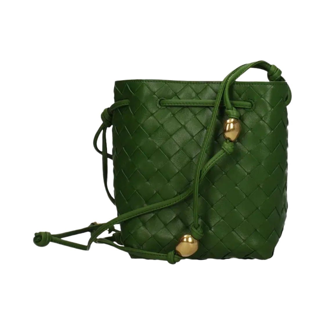 717432VCPP33141 Bottega Veneta Small Intrecciato Bucket Bag Avocado