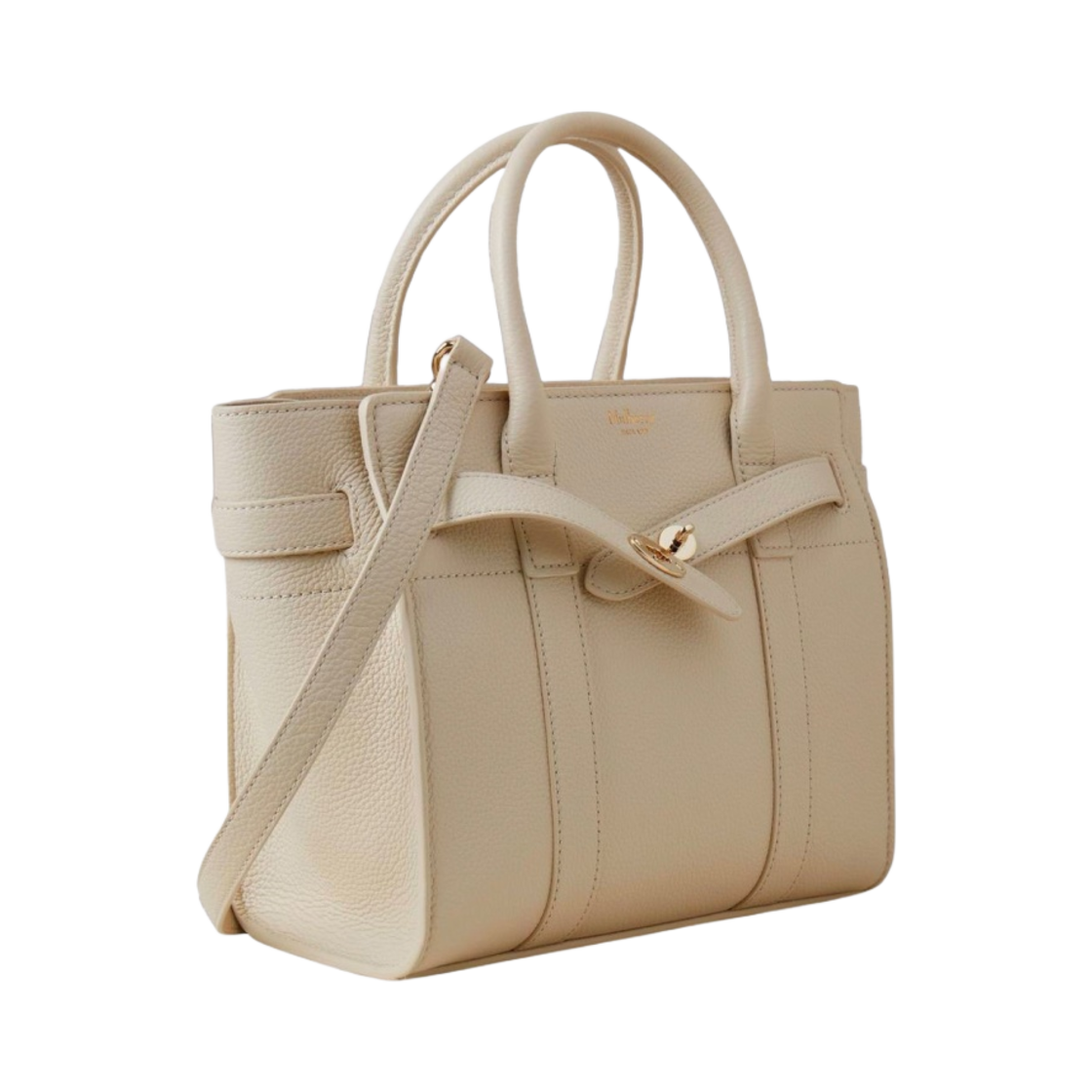 멀버리 스몰 클래식 그레인 미니 지퍼 베이스워터 초크(Mulberry Small Classic Grain Mini Zipped Bayswater Chalk) - 3