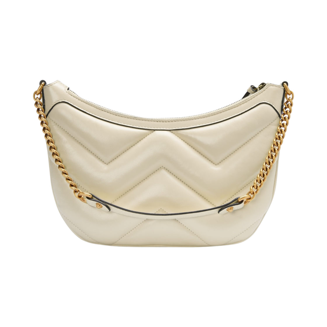 구찌 GG 마몽 스몰 숄더백 화이트 레더(Gucci GG Marmont Small Shoulder Bag White Leather) - 2
