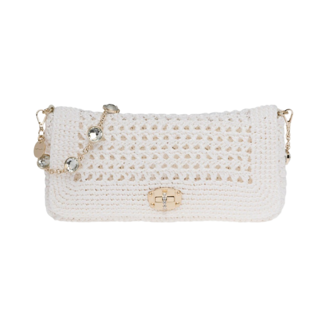 미우 미우 패브릭 숄더백 화이트(Miu Miu Fabric Shoulder Bag White) - 1