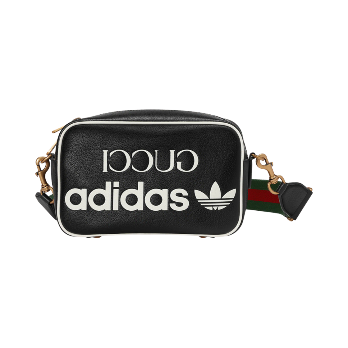 702427-U3ZCT-8726 Gucci x Adidas Small Shoulder Bag Black White