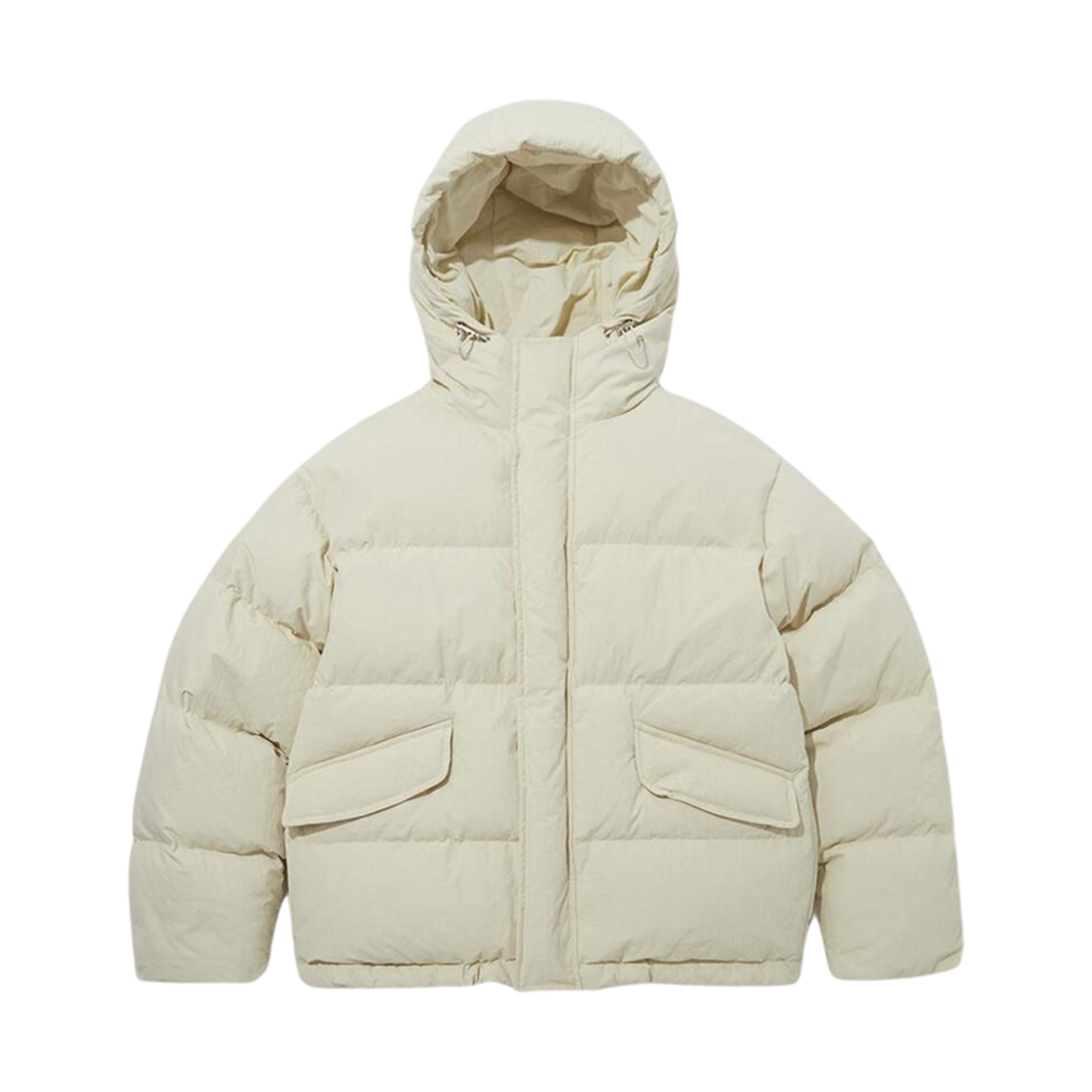던스트 후드 볼륨 구스 다운 자켓 크림(Dunst Hooded Volume Goose Down Jacket Cream)