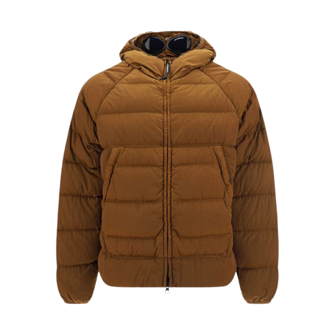 C.P. 컴퍼니 에코 크롬 R 후드 다운 고글 자켓 브라운 - 22FW(C.P. Company Eco-Chrome R Hooded Down Goggle Jacket Brown - 22FW) - 1