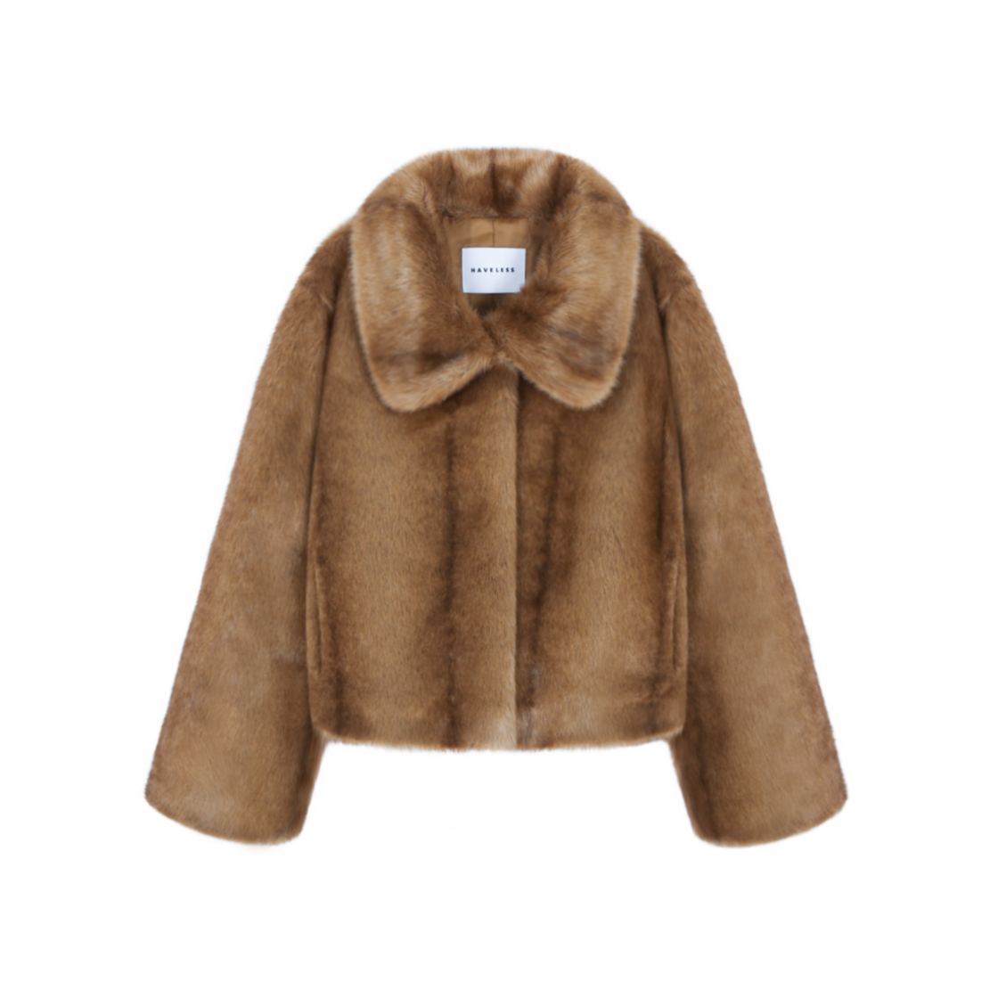 P0000BGZ Haveless Mila Faux Fur Jacket Camel