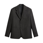 Zara Wool Blazer Jacket Brown