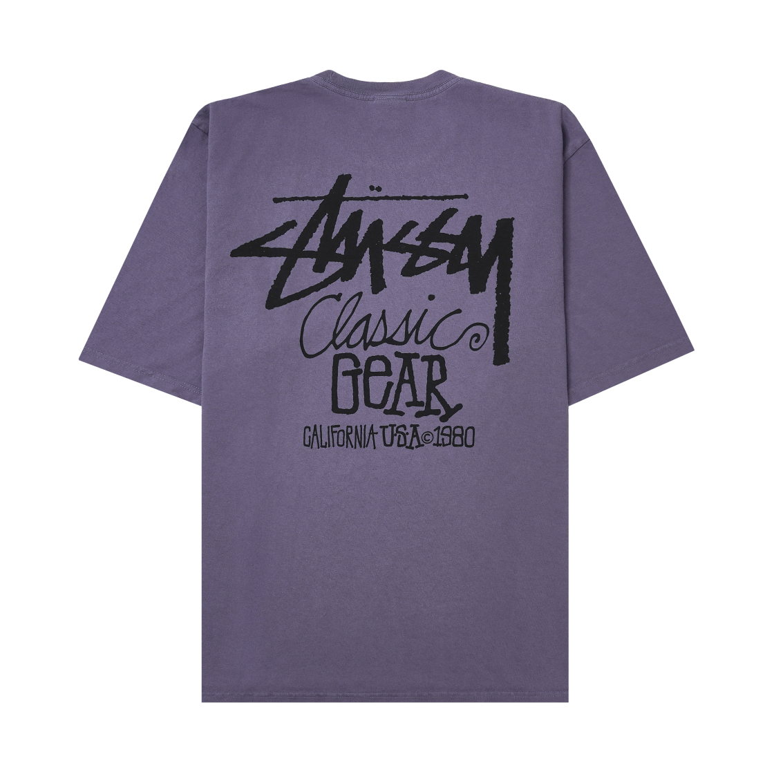 스투시 피그먼트 다이드 클래식 기어 티셔츠 그레이프(Stussy Pigment Dyed Classic Gear T-Shirt Grape)