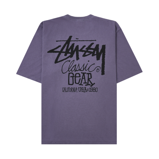 1905084 Stussy Pigment Dyed Classic Gear T-Shirt Grape