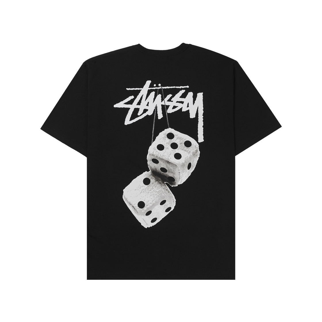 스투시 퍼지 다이스 티셔츠 블랙(Stussy Fuzzy Dice T-Shirt Black)