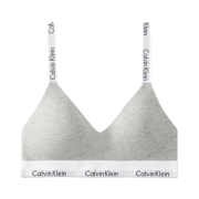 (W) Calvin Klein Modern Cotton Lightly Lined Bralette Grey Heather