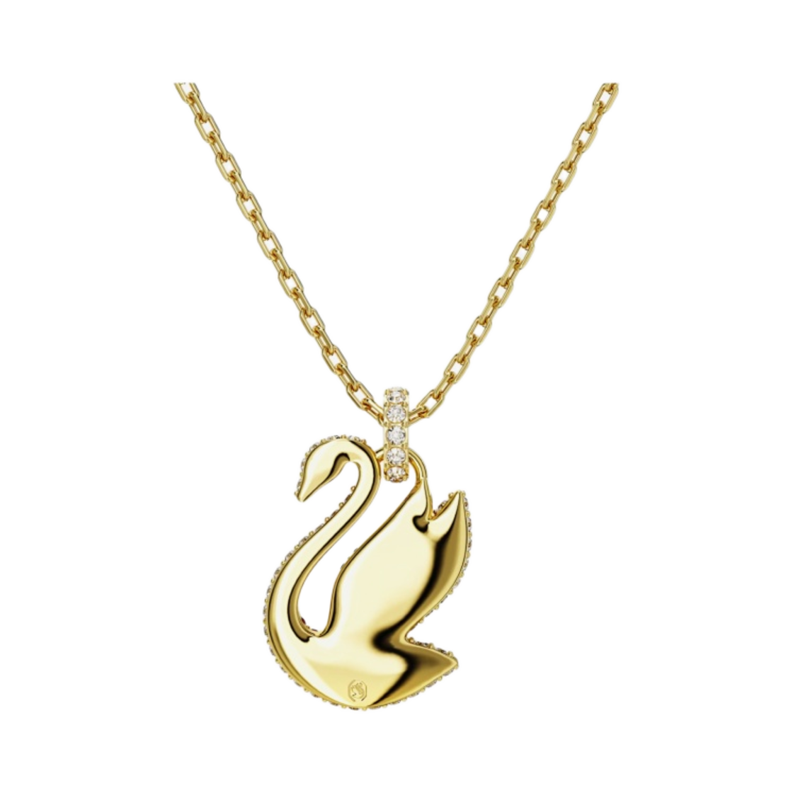 (W) 스와로브스키 아이코닉 스완 미디움 팬던트 레드 골드 플래팅((W) Swarovski Iconic Swan Medium Pendant Red Gold Plated) - 3