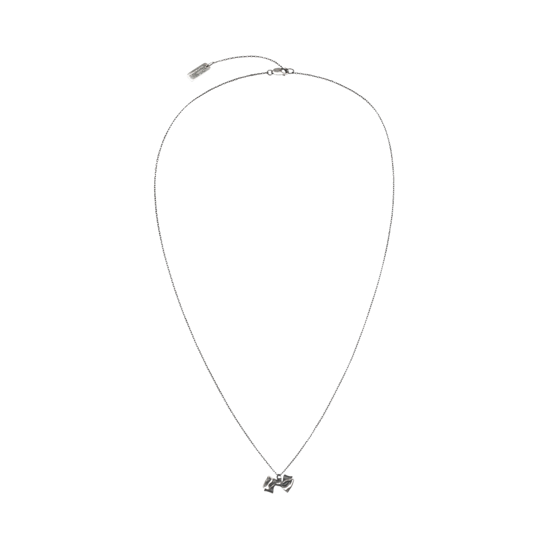 써드무브먼트  미니 플리츠 리본 네크리스(Third movement Mini Pleated Ribbon Necklace)