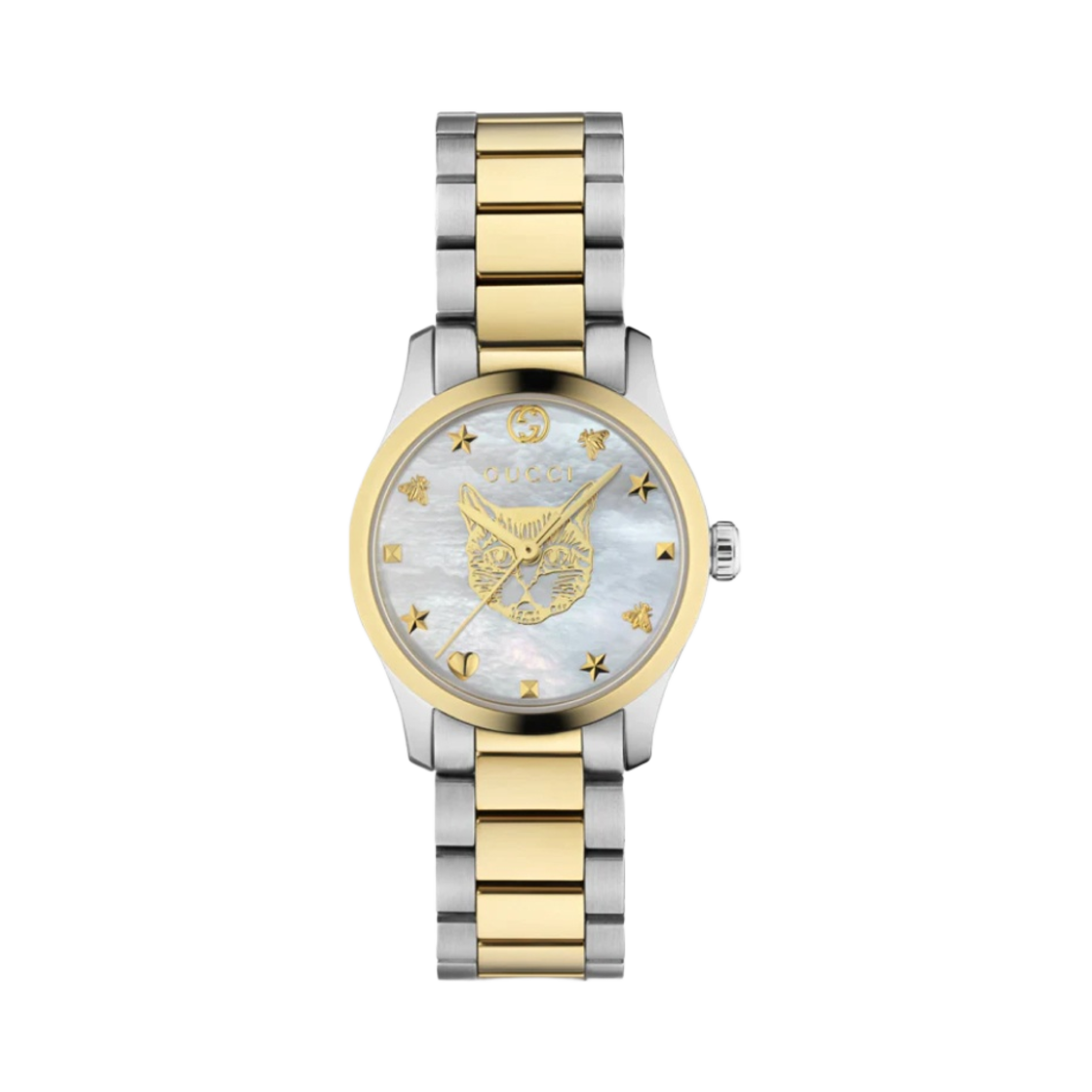 YA1265012 (W) Gucci G-Timeless Quartz 27mm Stainless Steel Gold White