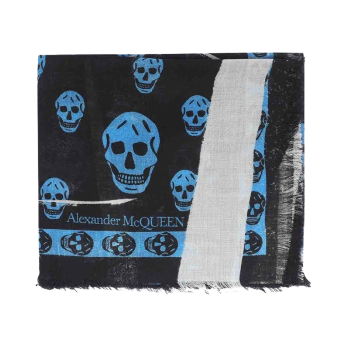 알렉산더 맥퀸 슬래쉬 스컬 폴라드 블랙(Alexander McQueen Slashed Skull Foulard Black) - 1
