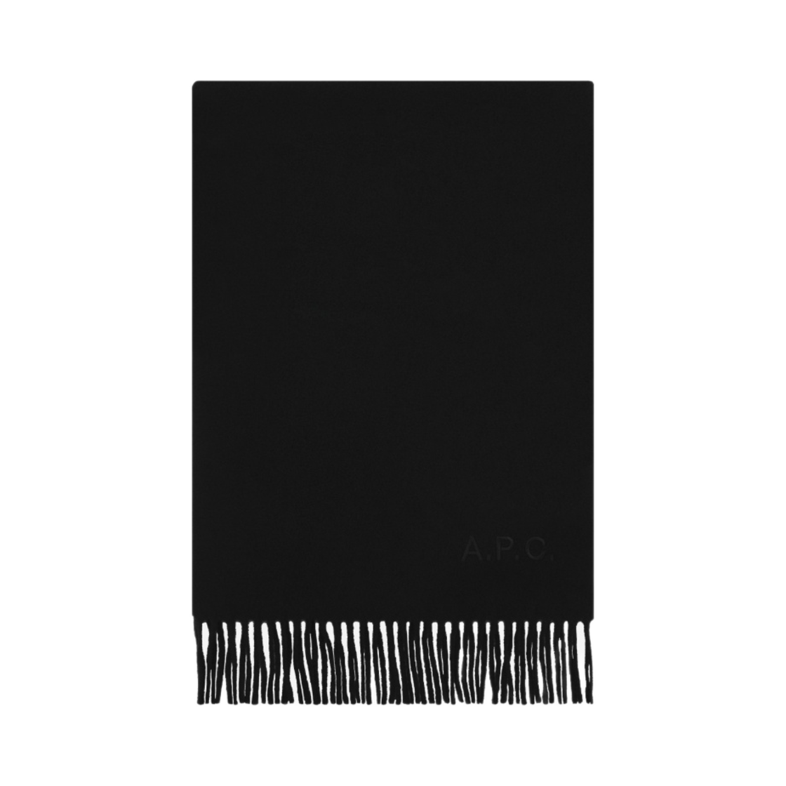 아페쎄 자수 브로디 머플러 블랙