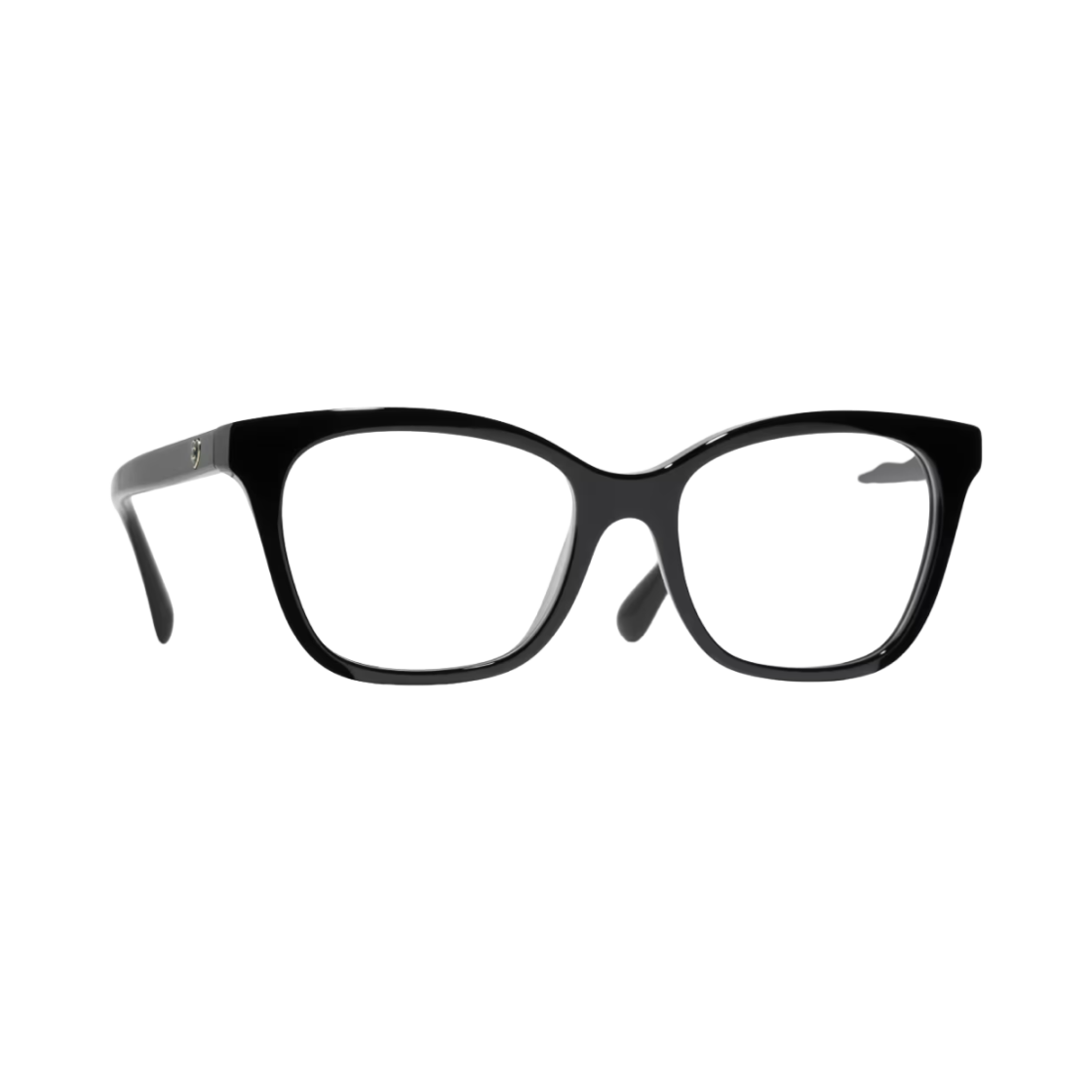 샤넬 렉탱글 프레임 아세테이트 & 블랙 인터내셔널 핏(Chanel Rectangle Eyeglasses Acetate & Black International Fit) - 2