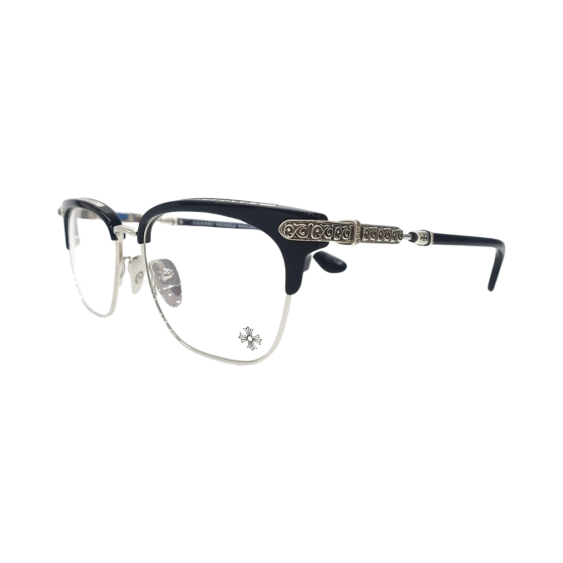 크롬하츠 버티컬 스마일 2 블랙 샤이니 실버(Chrome Hearts Vertical Smile II Black Shiny Silver)