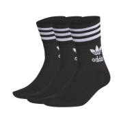 Adidas Mid Cut Crew Socks Black White (3 Pack)