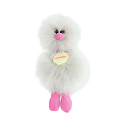 Cosymosy Mini Bird Bird Keyring Light Gray