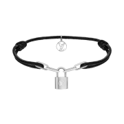 Louis Vuitton Silver Lockit x Virgil Abloh Bracelet Natural Titanium Black