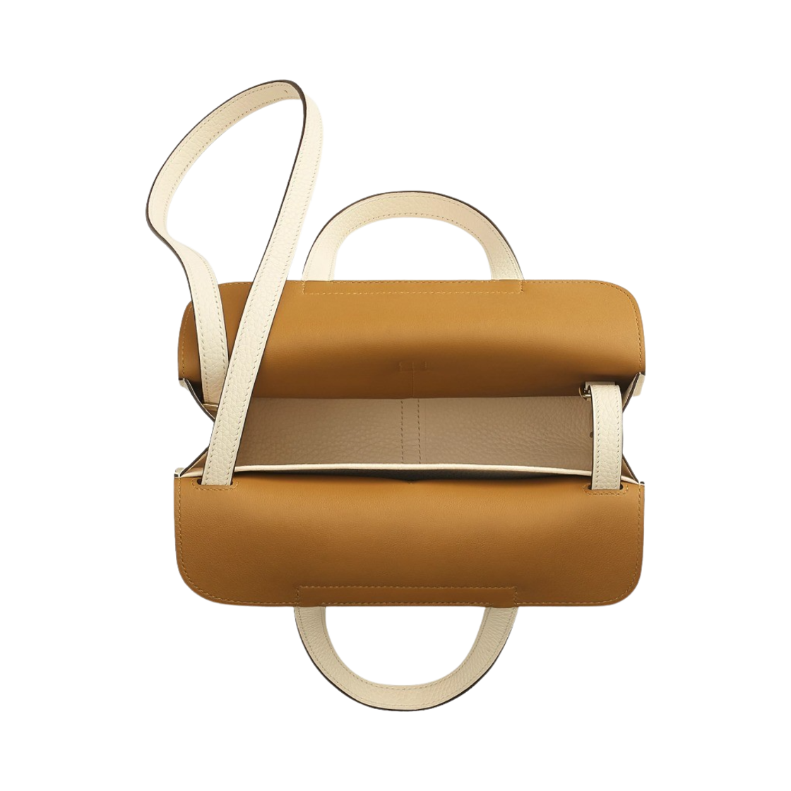 에르메스 할잔 25 베르소 백 클레망스 & 골드 하드웨어 나타 비스뀌(Hermes Halzan 25 Verso Bag Clemence & Gold Nata Biscuit) - 2