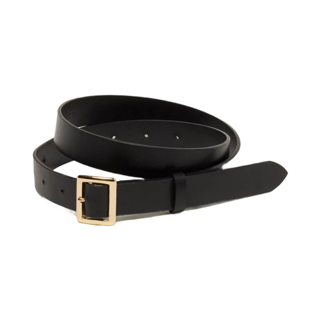 A25SB05RP-W (W) Auralee Square Buckle Belt Black