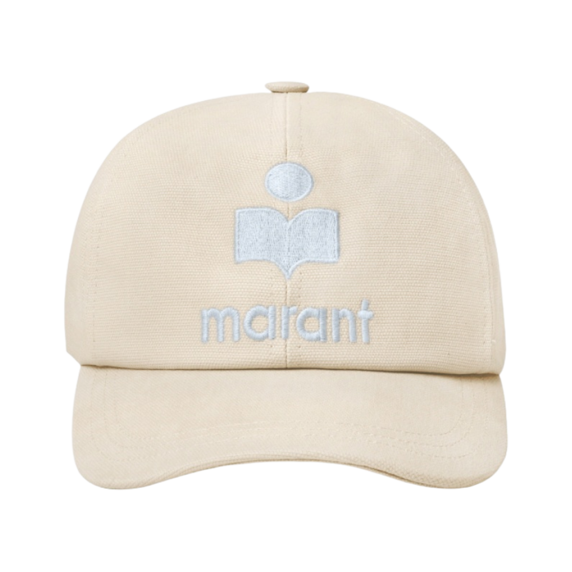 (W) 이자벨 마랑 타이론 로고 캡 에크루 라이트 블루 - 24SS((W) Isabel Marant Tyron Logo Cap Ecru Light Blue - 24SS) - 2