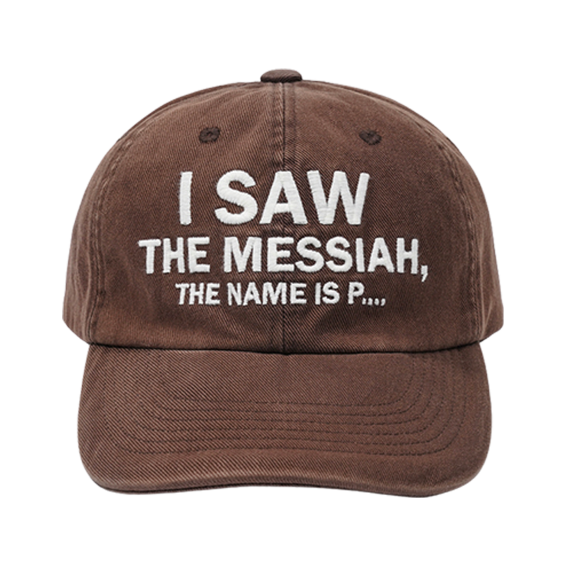마이 네임 이즈 피터 6 패널 메시아 캡 브라운(My Name is Peter 6-Panel Messiah Cap Brown)