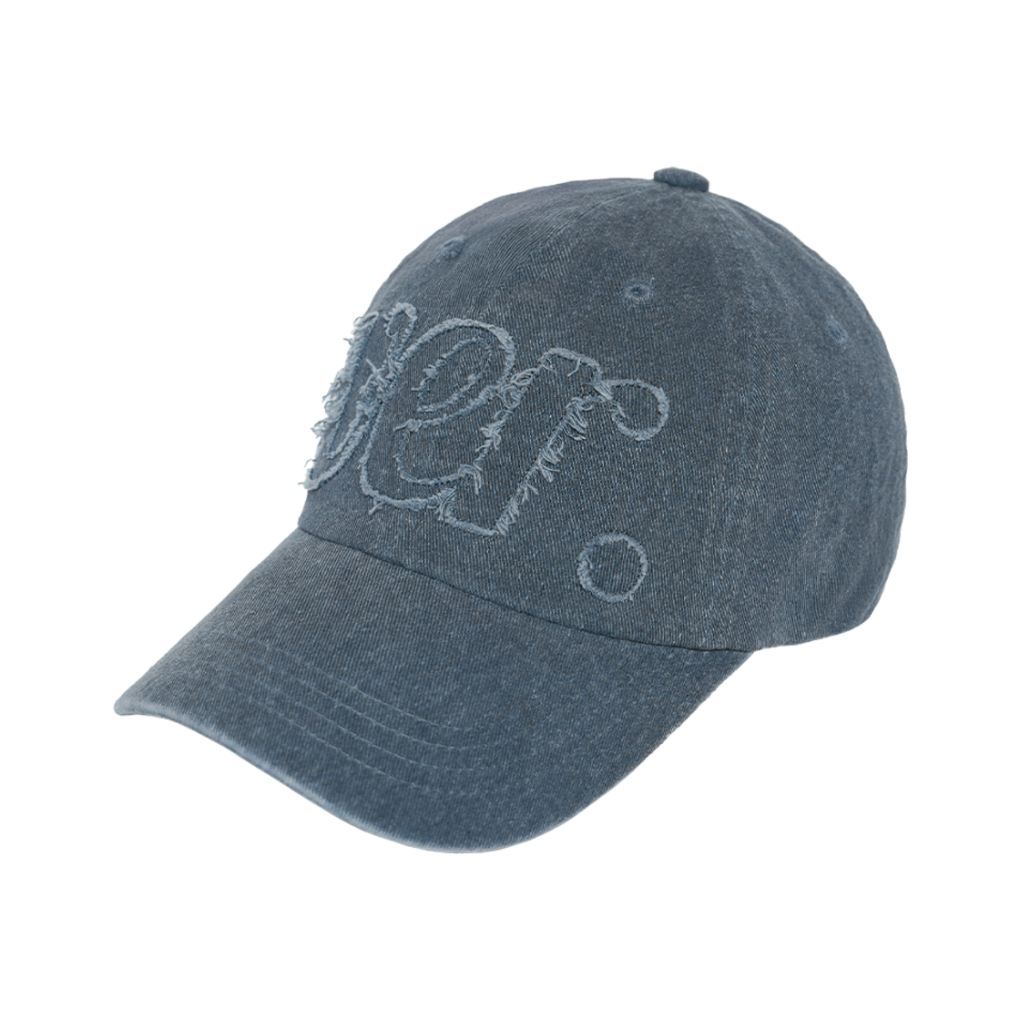 베루툼 빅 버전 어플리케 피그먼트 볼캡 네이비