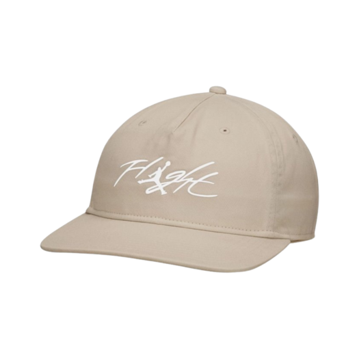 Jordan Flight Pro Unstructured 5-Panel Cap Legend Light Brown White
