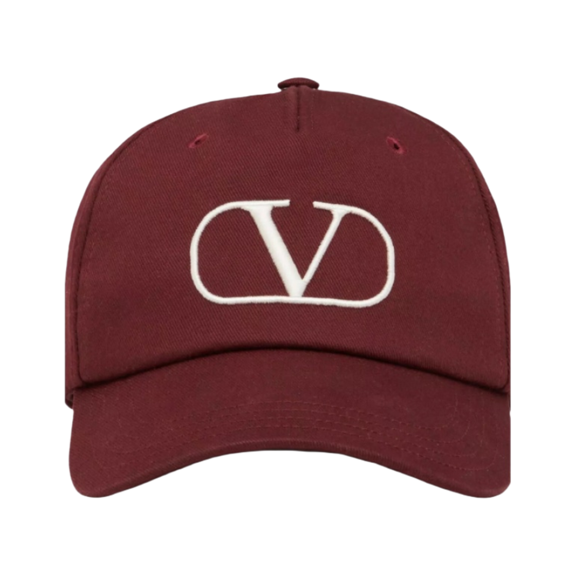 HDA10EXXPN1 Valentino Vlogo Signature Baseball Cap Maroon
