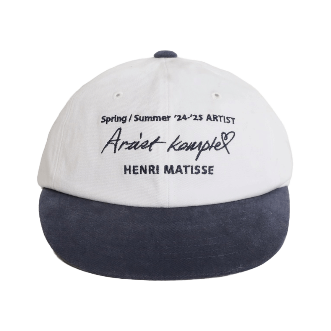 AU24XAC04-WNOS Artist Komplex Matisse Oversize Ball Cap White & Navy