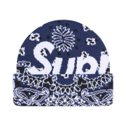 Supreme Big Logo Beanie Navy Bandana - 24FW