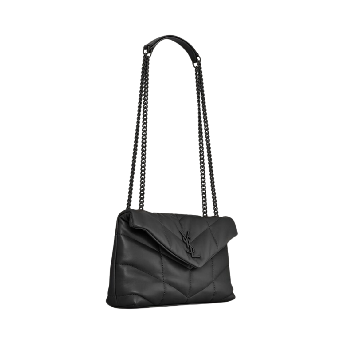 (W) 생로랑 토이 퍼퍼 나파 레더 느와르((W) Saint Laurent Toy Puffer In Nappa Leather Noir) - 3