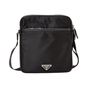 Prada Tessuto Saffiano Nylon Crossbody Bag Black