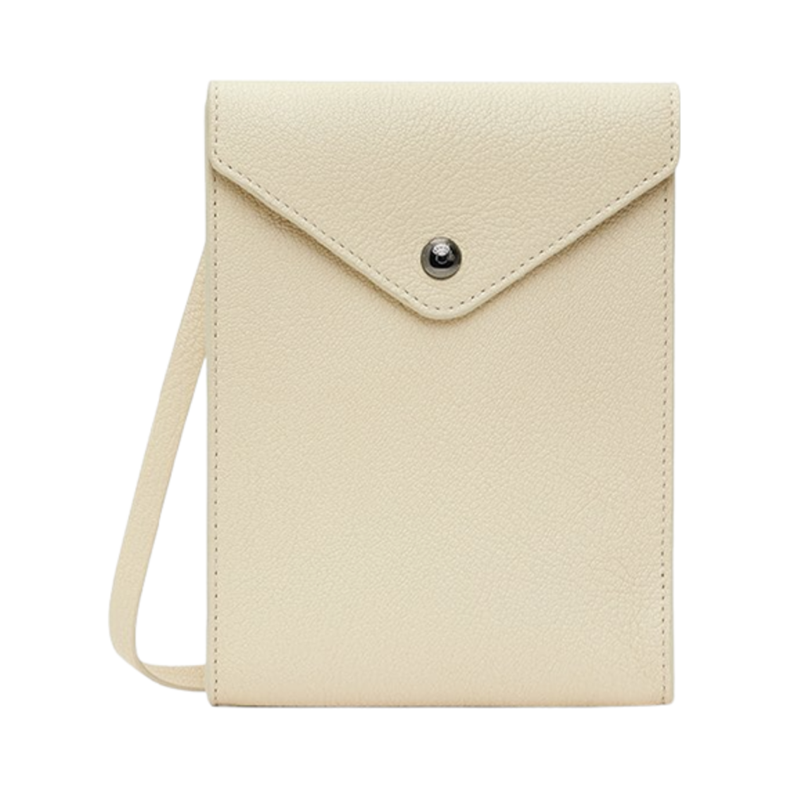 SL0060-LL0035-048 Lemaire Enveloppe with Strap Pouch Light Cream