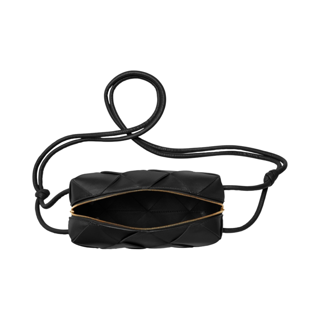 보테가 베네타 스몰 레더 크로스바디 카세트백 블랙(Bottega Veneta Small Leather Crossbody Cassette Black) - 3