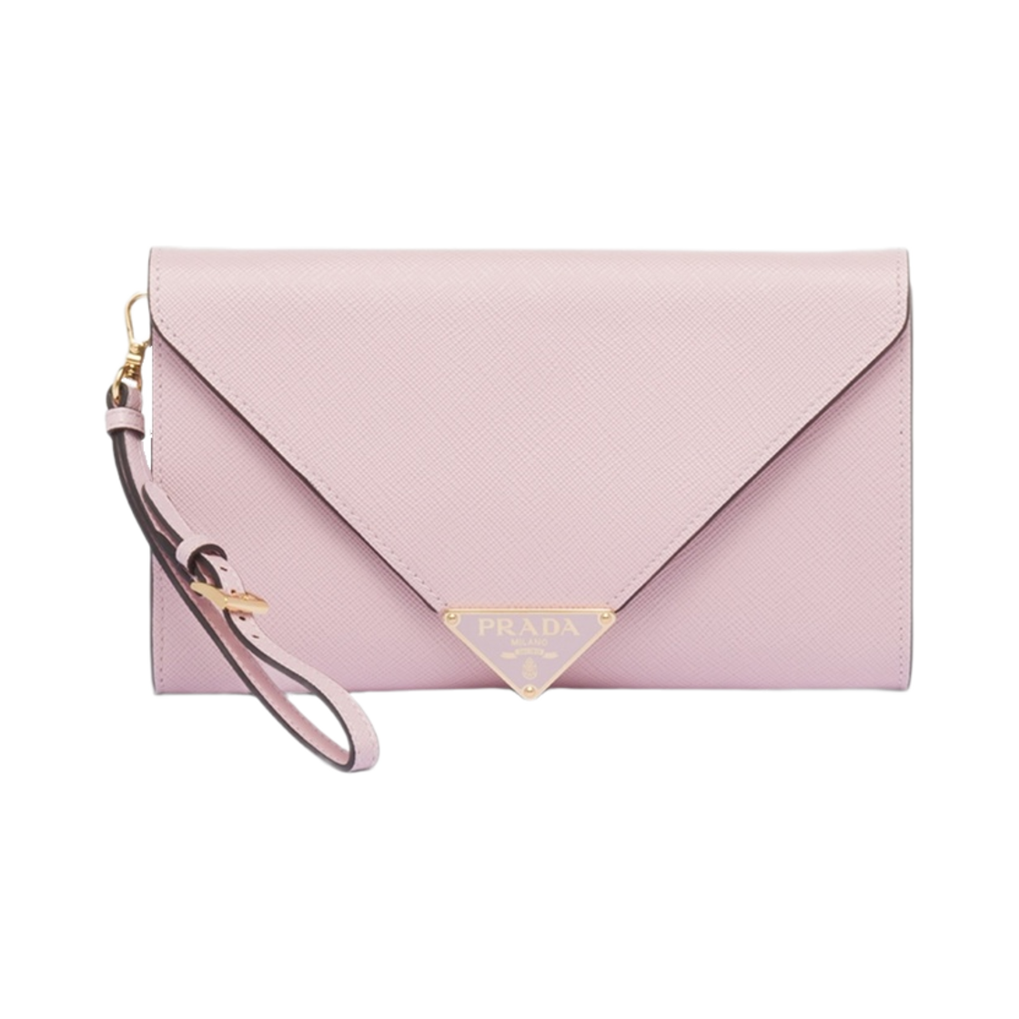프라다 사피아노 레더 엔벨로프 클러치 알라바스터 핑크(Prada Saffiano Leather Envelope Clutch Alabaster Pink)