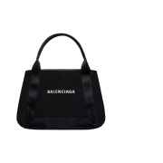 Balenciaga Navy Small Cabas Black